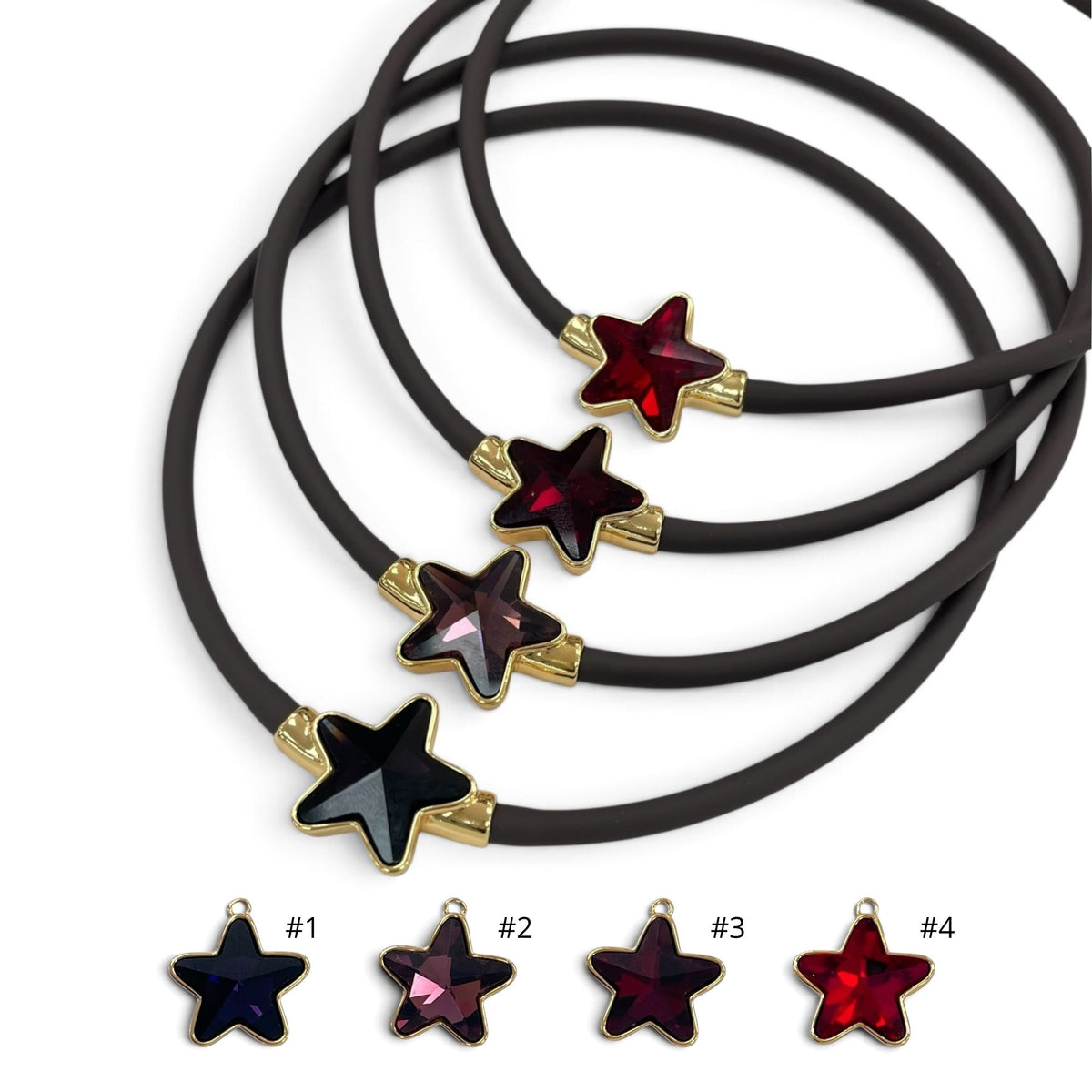 Rubber Star Necklace