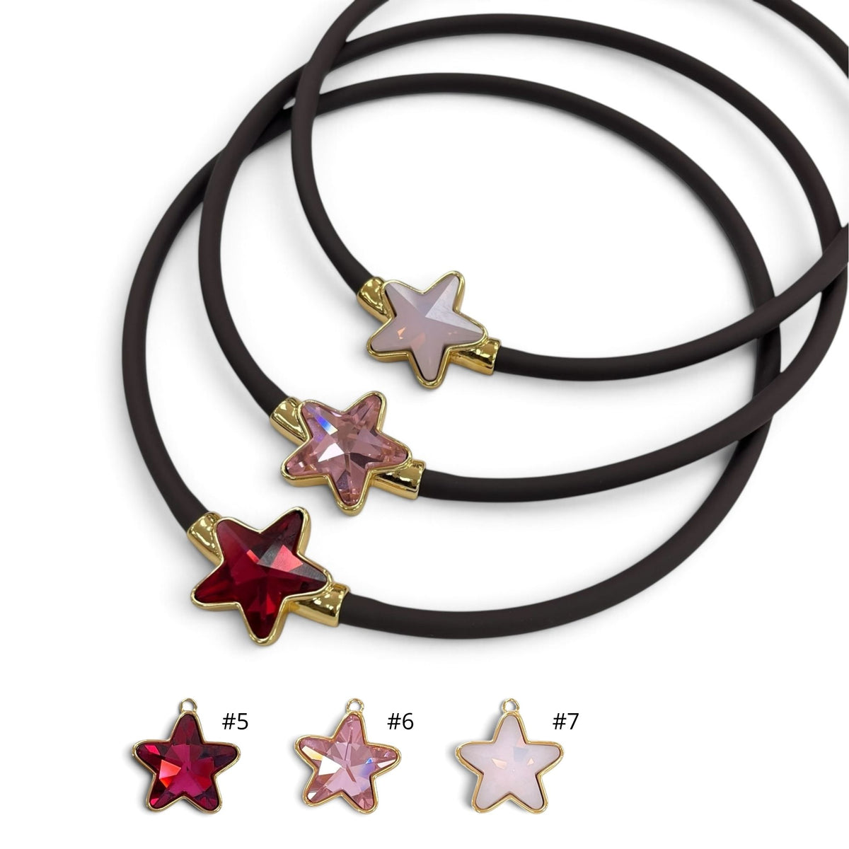 Rubber Star Necklace