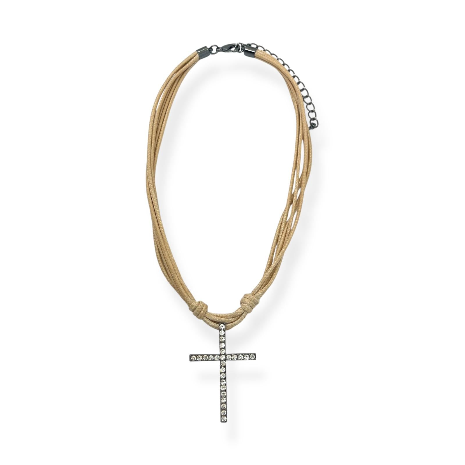 CO22138 Collar Cruz Colección Divina