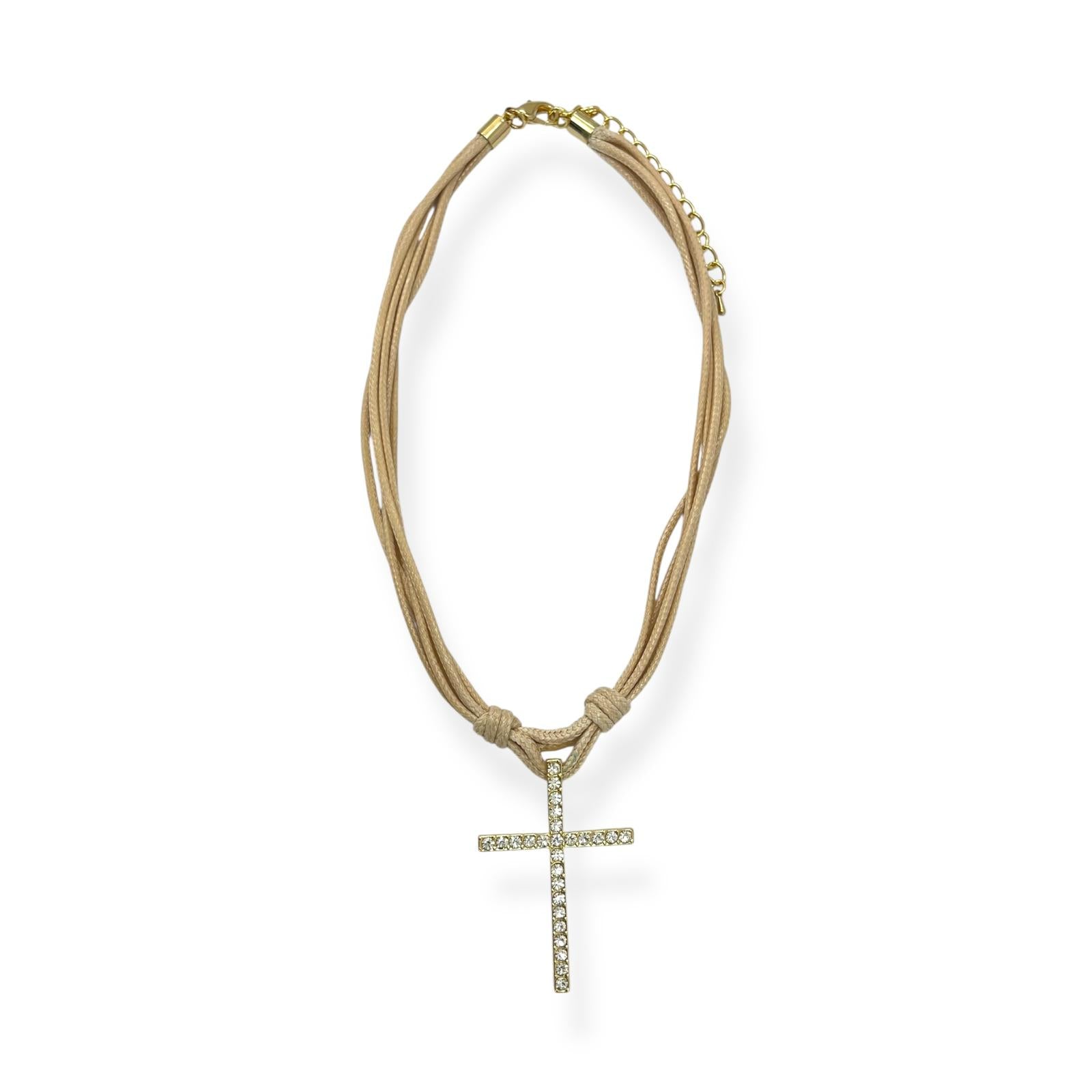 CO22138 Collar Cruz Colección Divina