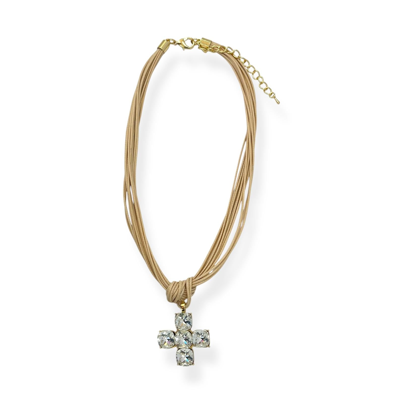 CO22139 Collar Cruz Coleción Divina