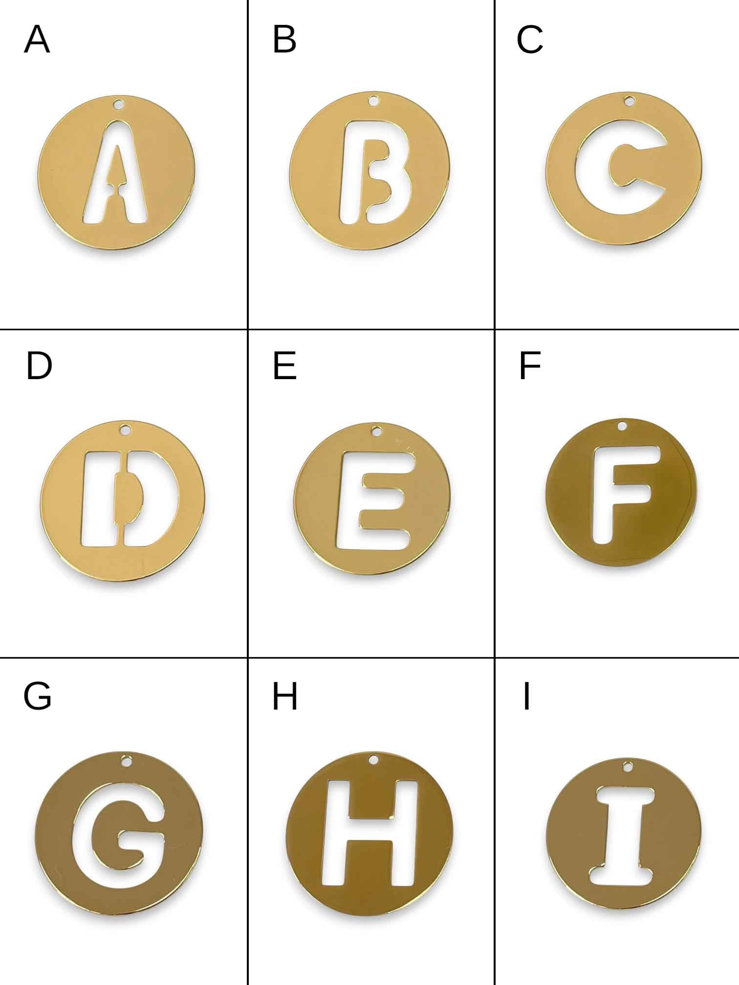 Collar Inicial #1  con Max Candena y borde Cristal